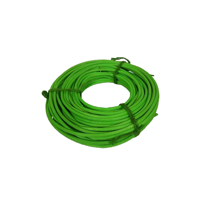 Rattan 6mm Round 250g Apple Green