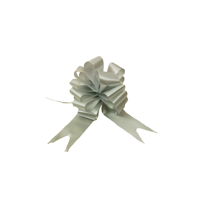 50mm Silver Pull Bows x 20pcs