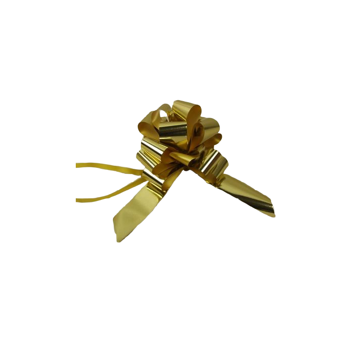 31mm Metallic Gold Pull Bows x 30pcs