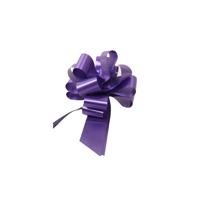 50mm Pull Bows Purple x 20pcs