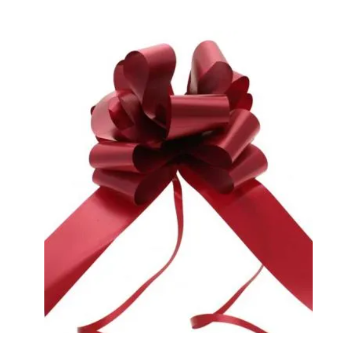 50mm Burgundy Pull Bows x 20