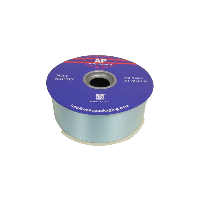 2" x 100yds Pale Blue Poly Ribbon