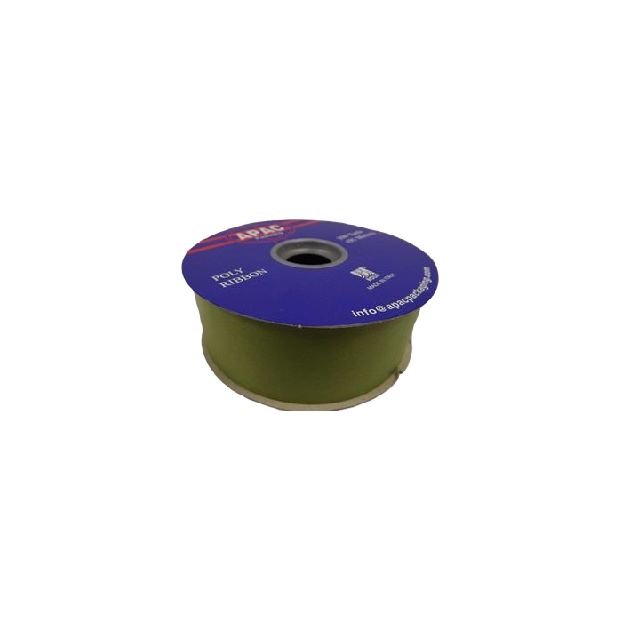 2" x 100yds Polypro Ribbon Moss Green