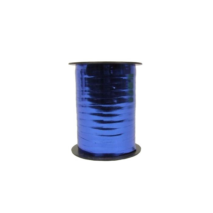 5mm x 500mtr Curling Ribbon Blue Mettallic