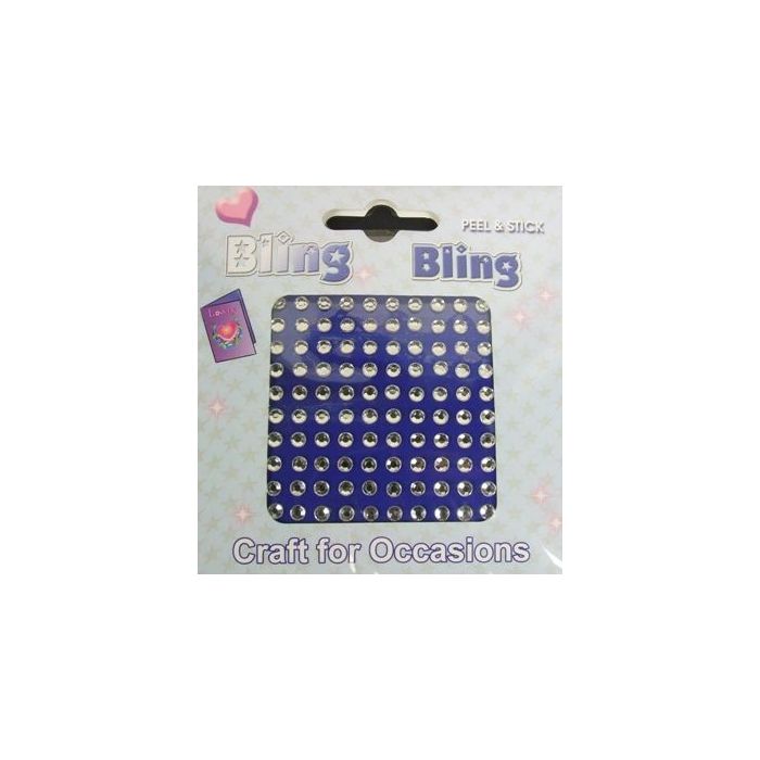 4mm Bling Bling Stick On Diamantes Clear x 100