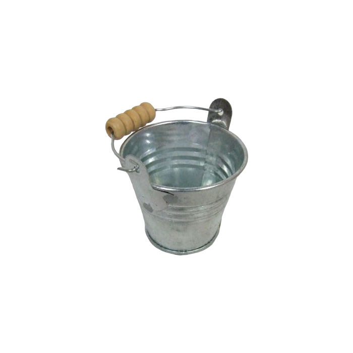 5.5cm Galvanised Zinc Bucket