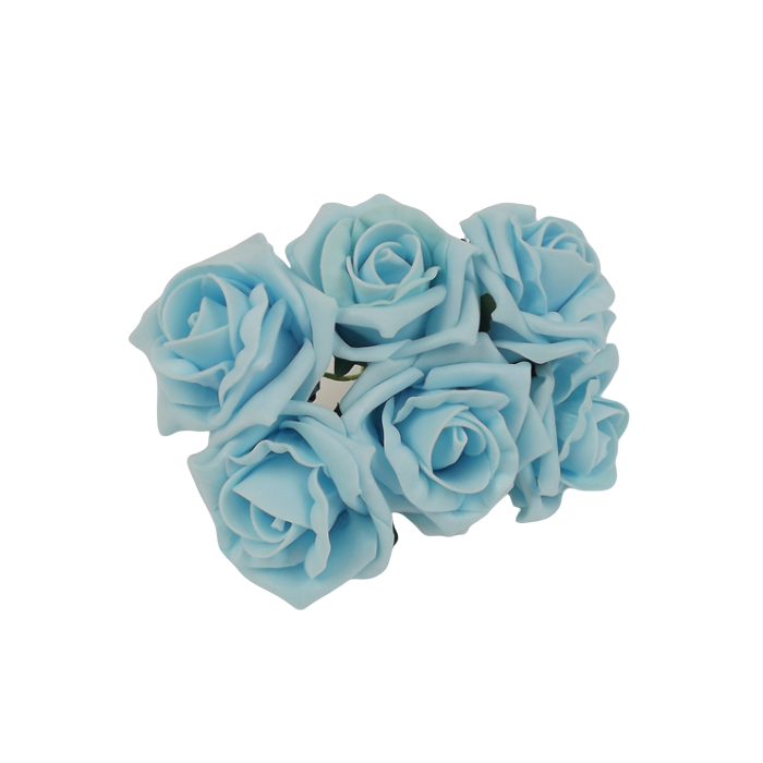 Foam Colourfast Cottage Rose x 6 Aqua