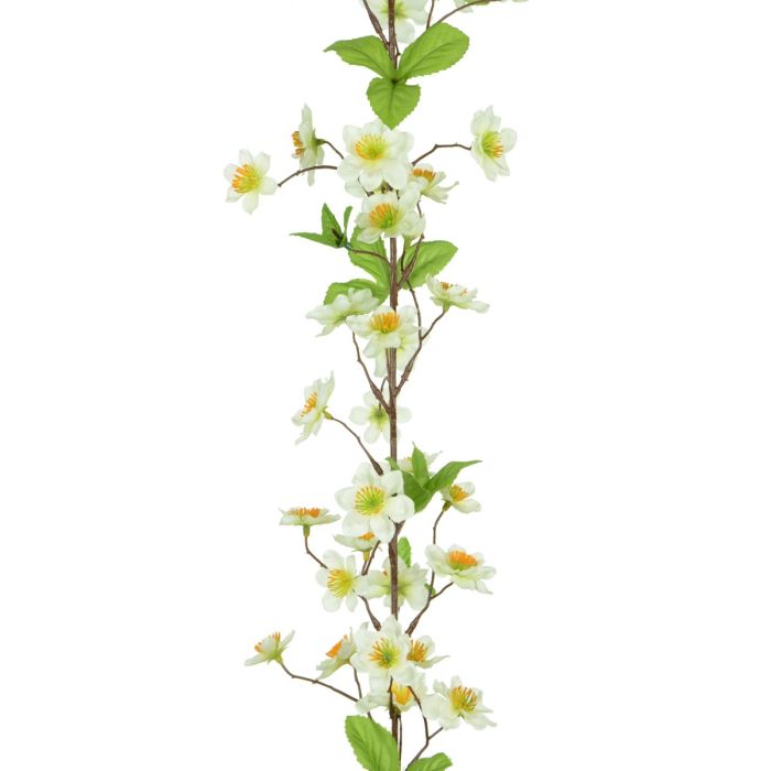 Apple Blossom Garland 182cm White