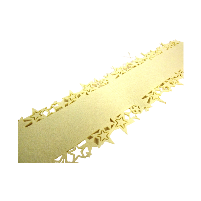 120 x 15cm Felt Runner Cream