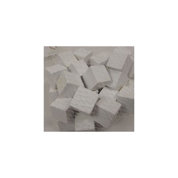 Wooden Cubes 2cm x 50pcs Misty White