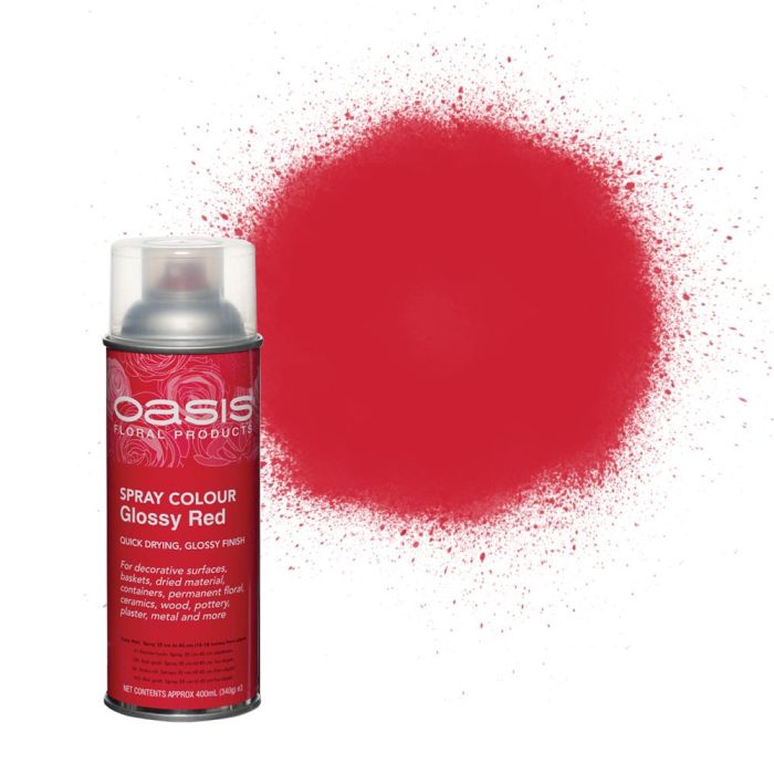 Oasis Spray Colour Glossy Red