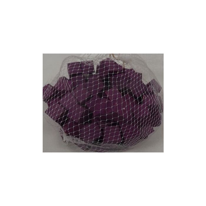 Wooden Cubes 1.5cm Aubergine x 100pcs