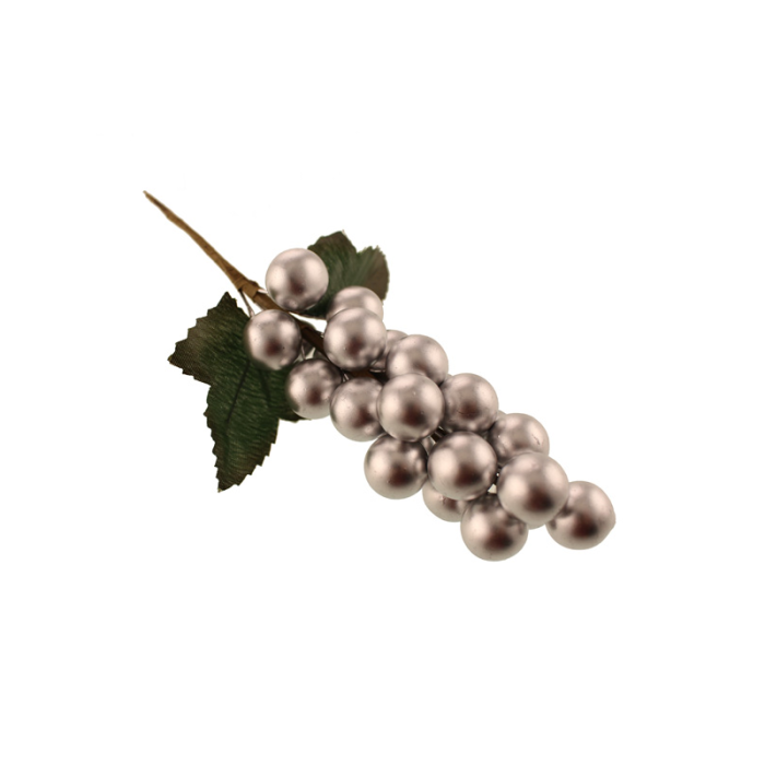 Grape Cluster 18cm Silver