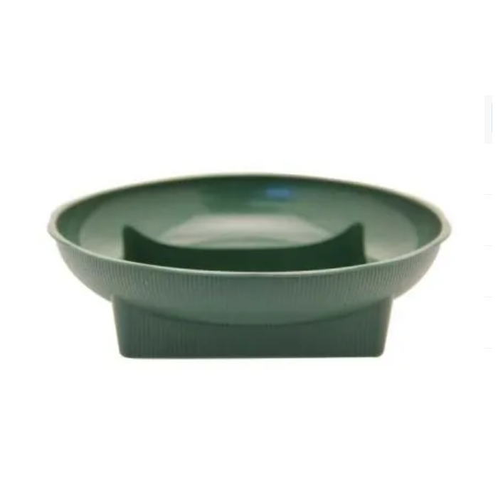 Large Square Round Dish Green x 10 (AP)