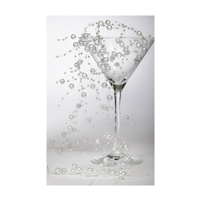 White Pearl Bead Garland 2 mtr