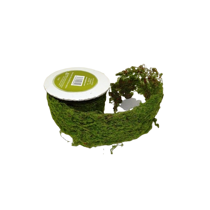 6 x 90cm Decorative Moss Roll Green
