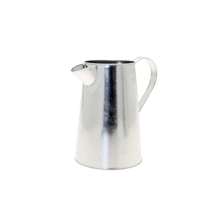Galvanised Jug H17.7cm