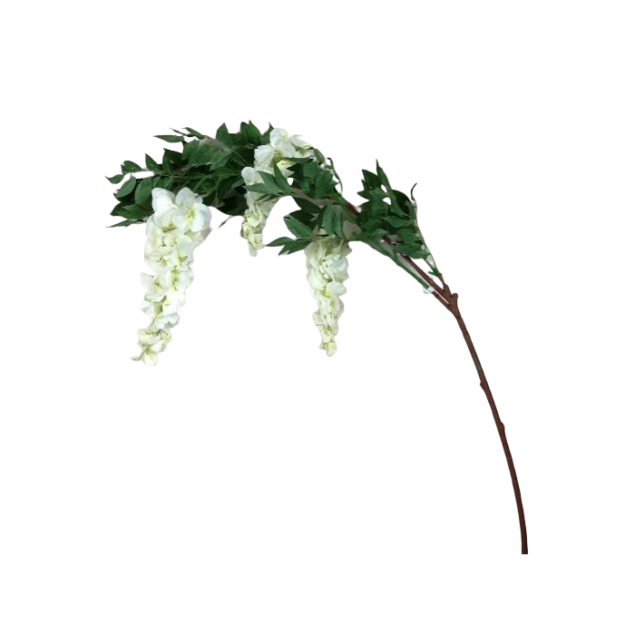 122cm 3 Head Wisteria Cream