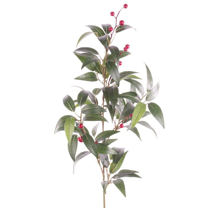 Smilax Spray w/Red Berries-69cm