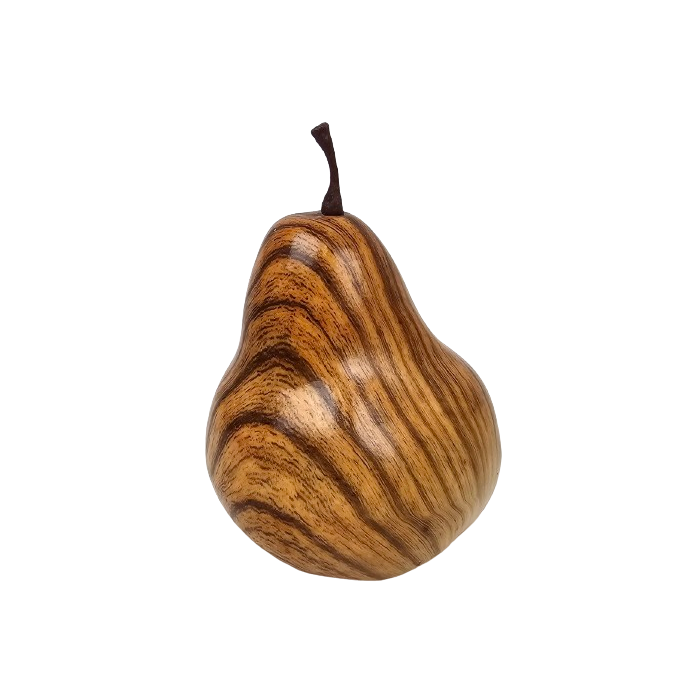 Wood Effect Pear Hanger 11cm