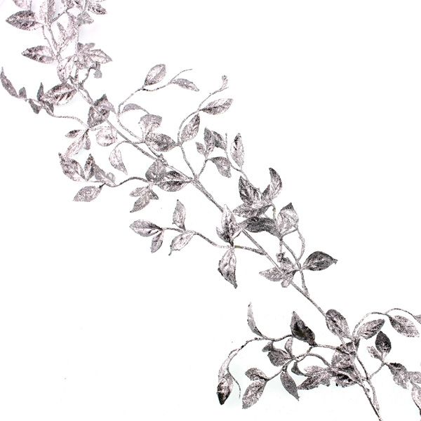 180cm Honeysuckle Garland Silver