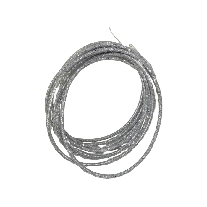 180cm Glittered Rope Silver