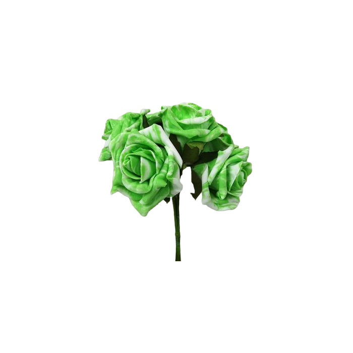 Colourfast Marble Rose x6 heads Vibrant Lime