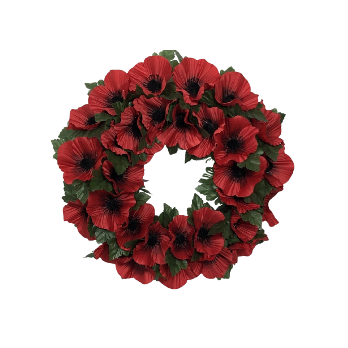 14" Poppy Wreath