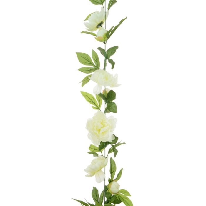 Peony Garland 180cm Cream