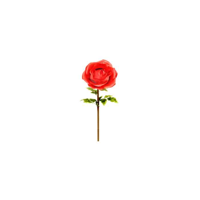 130cm Red Rosebud Stem