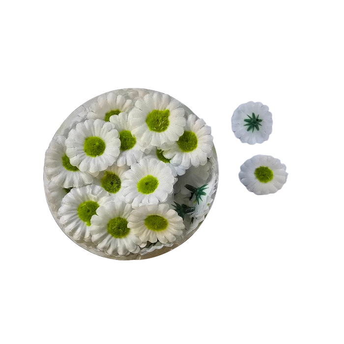Tub Of 100 Fabric Daises 3.5cm
