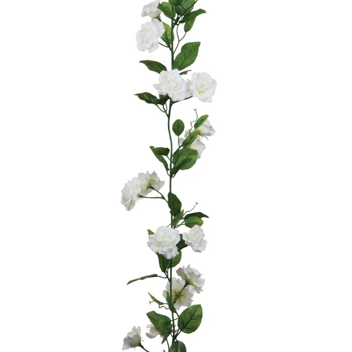 Rose Garland 180cm White