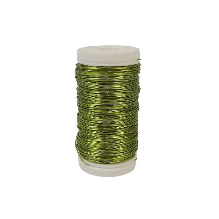 Metallic Wire Lime Green (0.5mm x 100g)