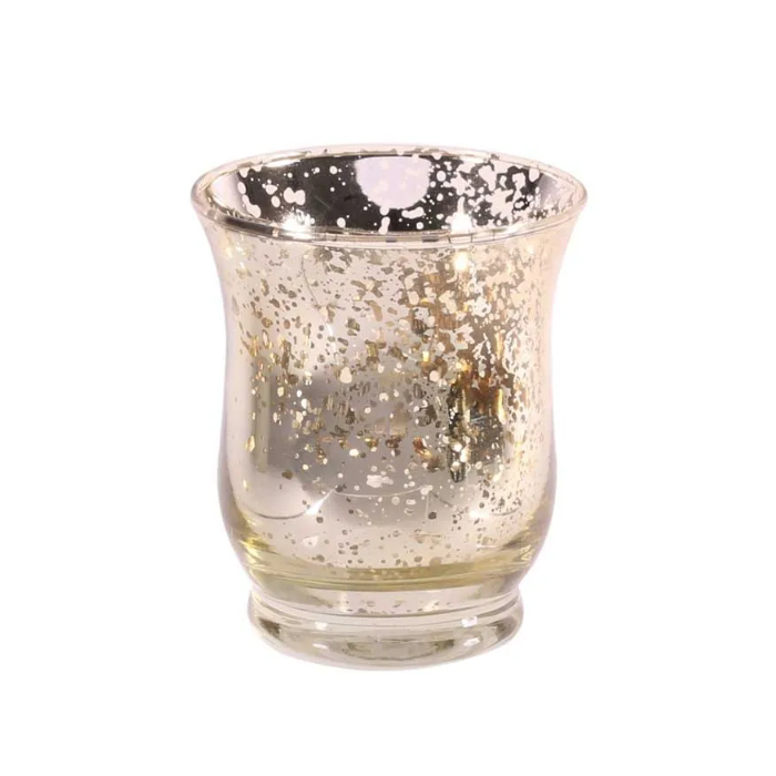 7.5 x 9cm Champagne Hurricane Vase