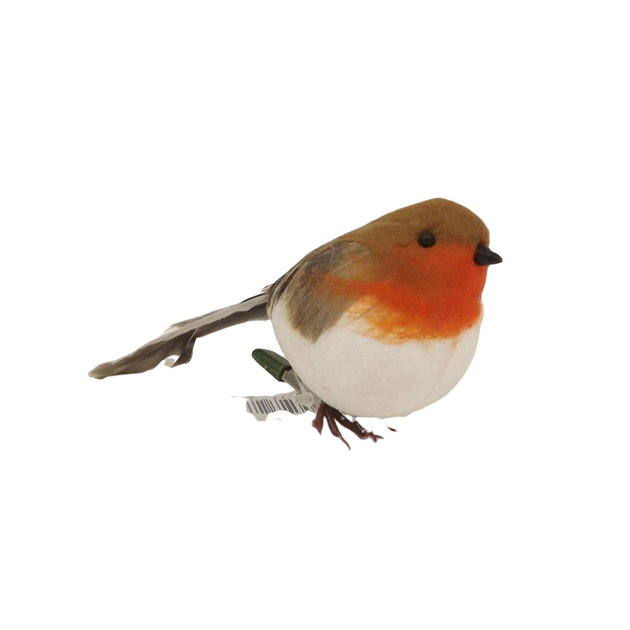 12cm Fat Robin Clip