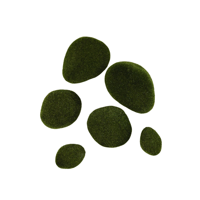 Mossy Stones x 6