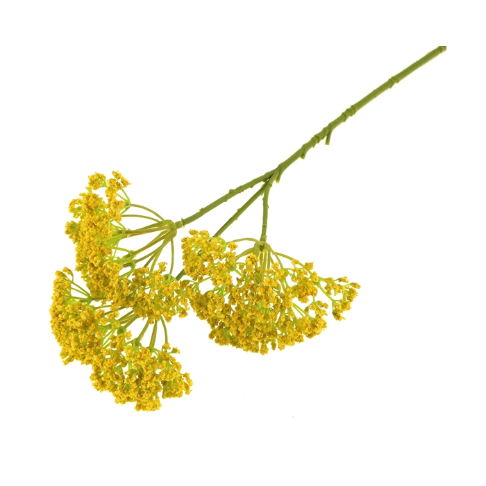 36cm Lace Flower Yellow