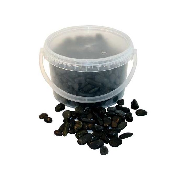 4kg Bucket 5-8mm Stones Black