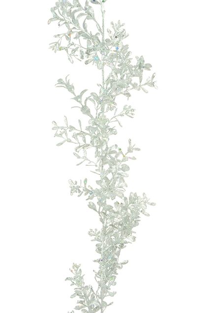 Sparkle Boxwood Garland 180cm Silver