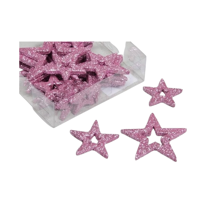 Pet 24 Glitterstars Open  Rose Blush  35/45/55/65 Mm
