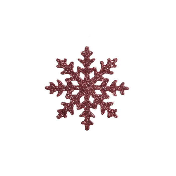 Pet 6 Glitter Icicles/Hanging  Coral Dust  12 Cm