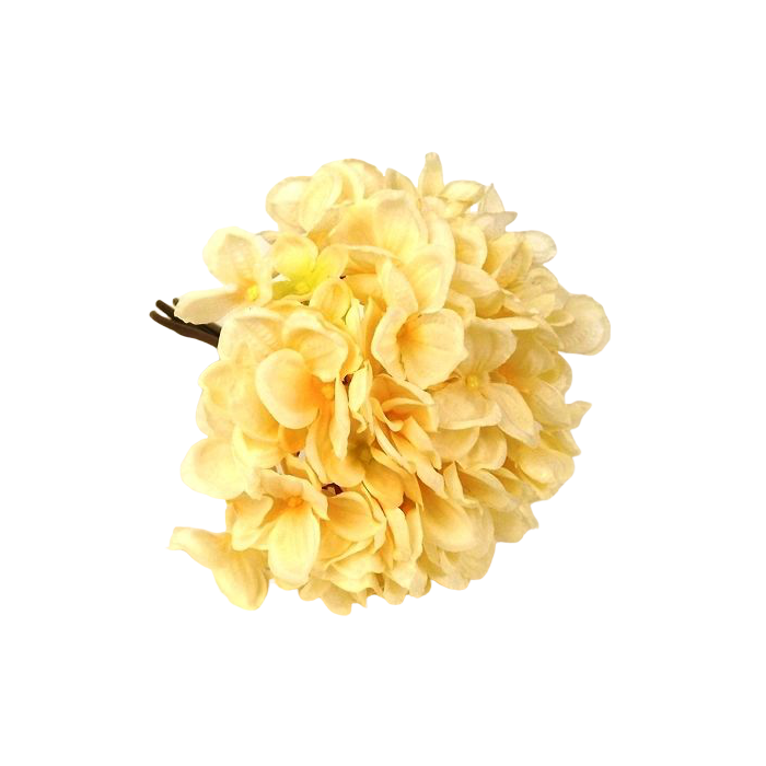 28cm Hydrangea Posy Light Peach