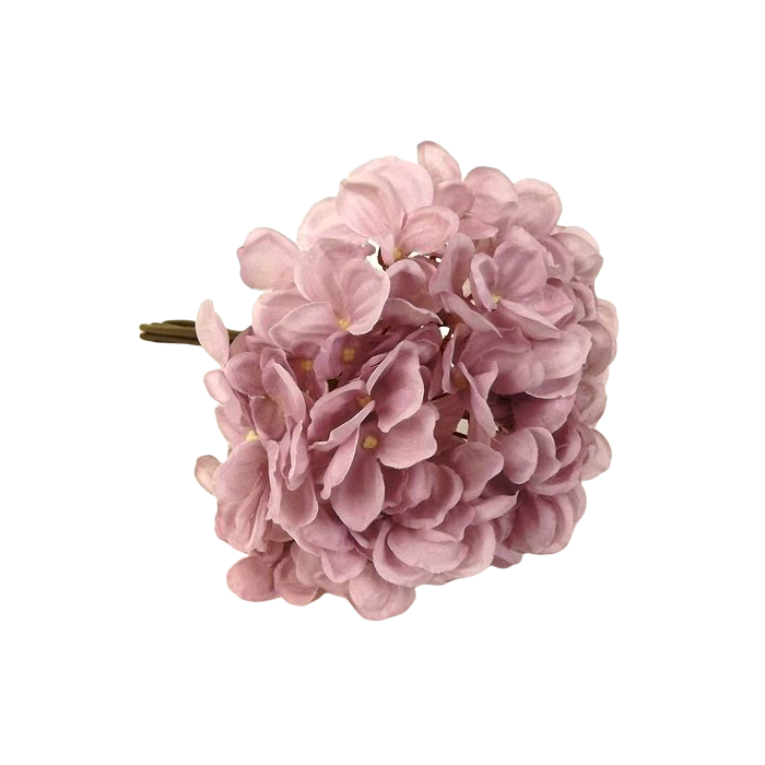 28cm Hydrangea Posy Grey