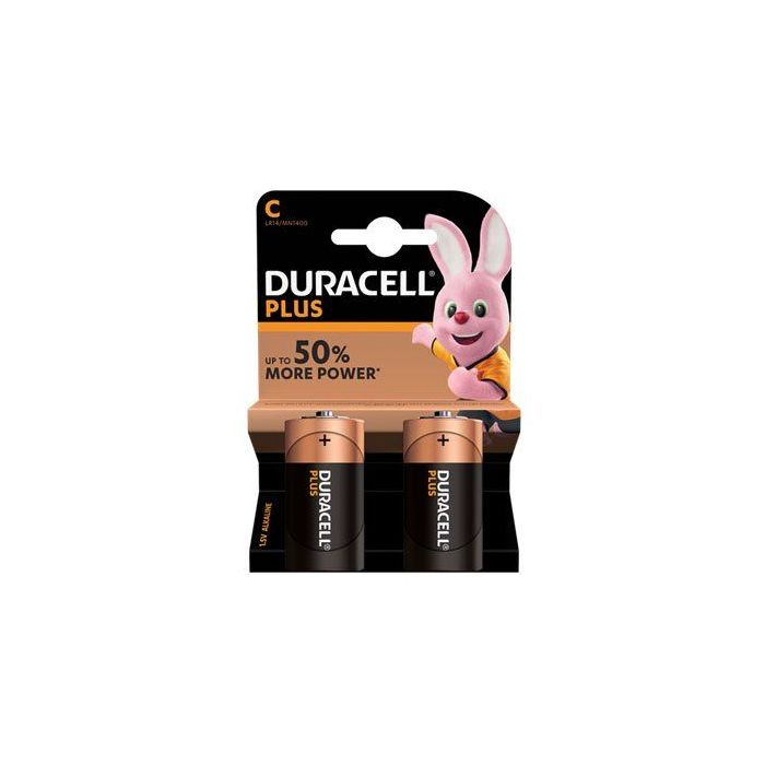 C Cell Duracell Batteries x 2