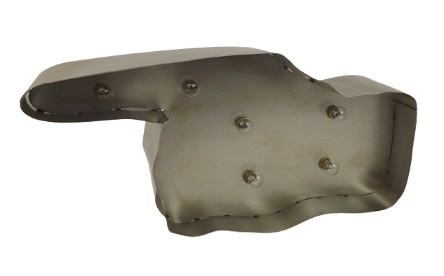 Retro LED Hand Silver 34cm