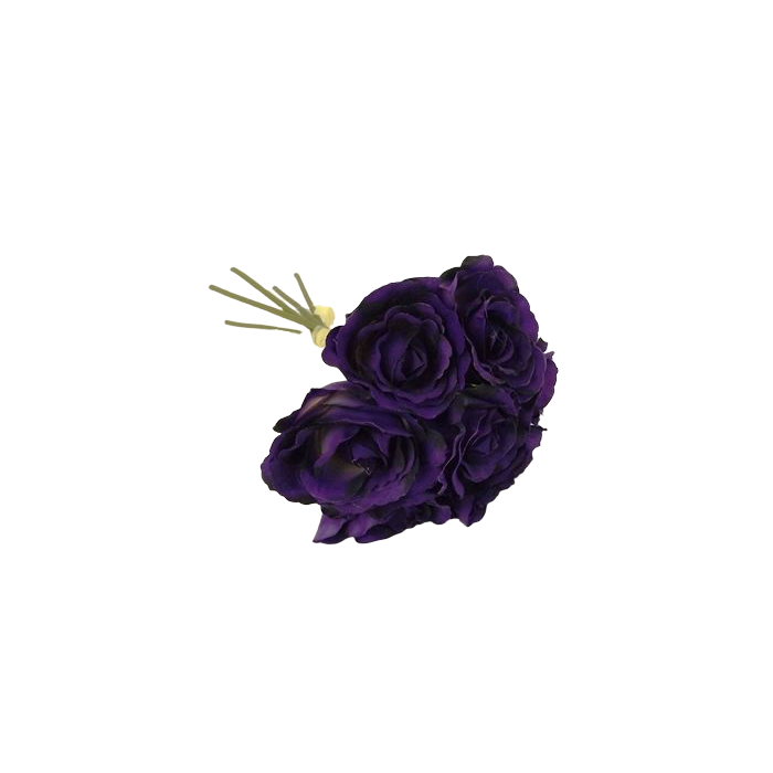 26cm Purple Open Hand Tied Bouquet