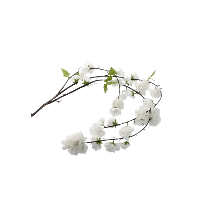 Large Cherry Blossom Spray White 95cm