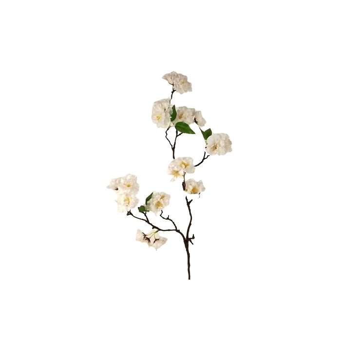 Small Cherry Blossom Spray White 75cm