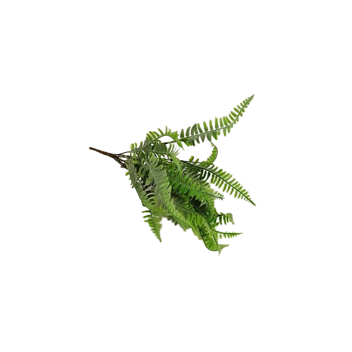43cm Flocked Fern Bush