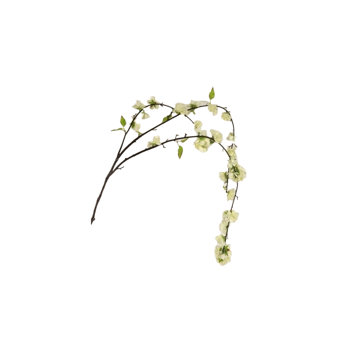 Large Cherry Blossom Spray 95cm Cream